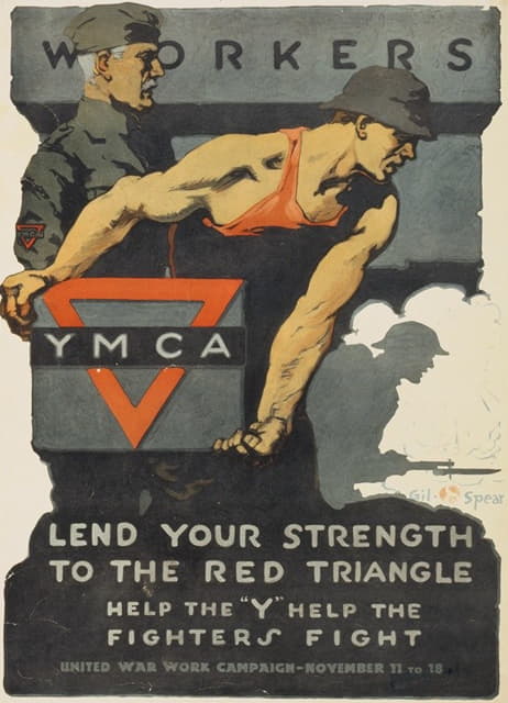 Gil Spear - Workers, lend your strength to the red triangle