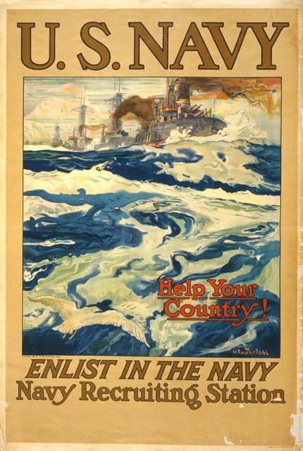 Henry Reuterdahl - U.S. Navy – Help your country! Enlist in the Navy