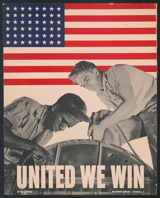 团结就是胜利。战争人力委员会，华盛顿特区。