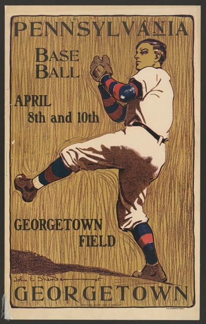 John Sheridan - Pennsylvania vs. Georgetown, base ball, April 8th and 10th–Georgetown field