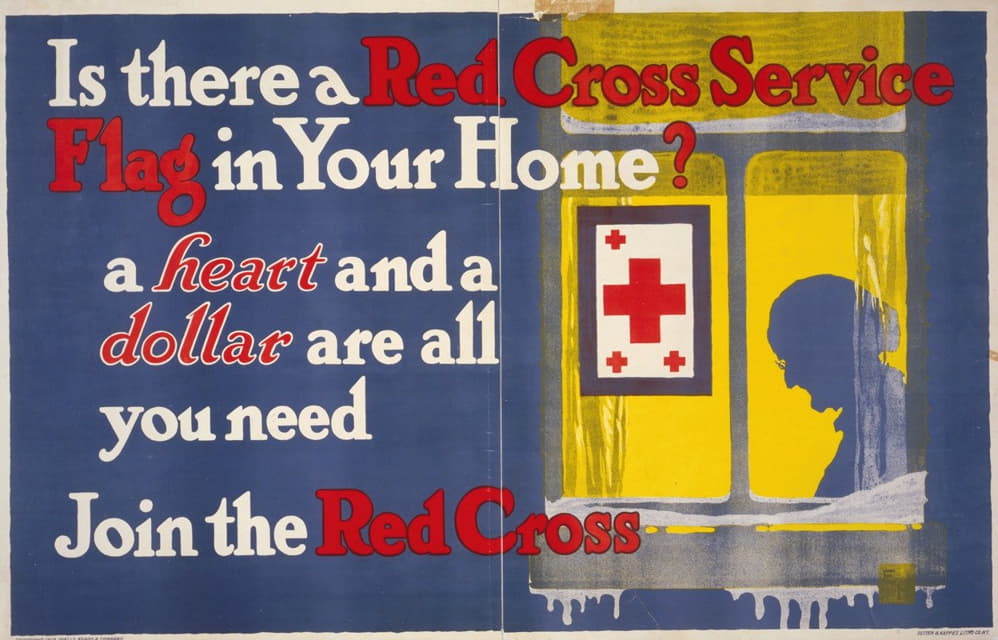 你家里有红十字会会旗吗？你只需要一颗心和一美元——加入红十字会