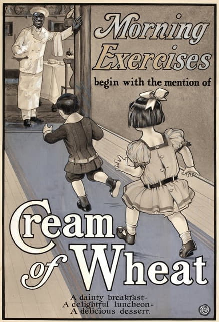 August William Hutaf - Morning Exercises, Cream of Wheat ad illustration