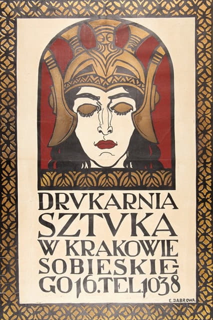 Eugeniusz Ludwik Dąbrowa-Dąbrowski - Drukarnia Sztuka w Krakowie