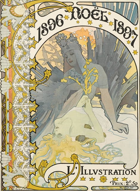 Alphonse Mucha - L’Illistration 1896 Noel