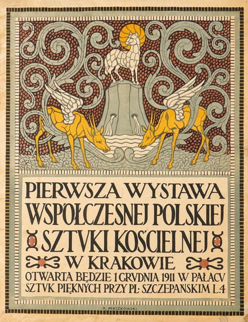 Karol Zyndram Maszkowski - Pierwsza wystawa współczesnej polskiej sztuki kościelnej w Krakowie