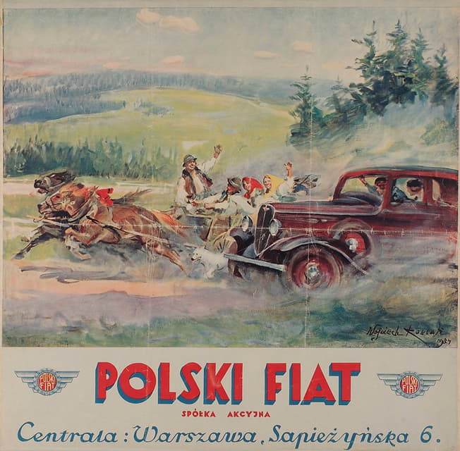 Wojciech Kossak - Polski Fiat Spółka Akcyjna ; Centrala; Warszawa, Sapieżyńska 6