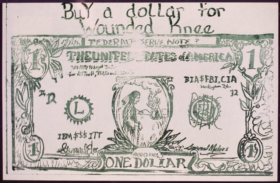 Anonymous - Buy a dollar for Wounded Knee