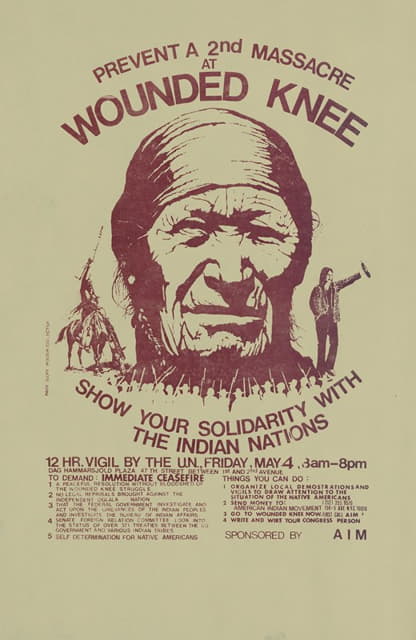 Anonymous - Prevent a 2nd massacre at Wounded Knee ; show your solidarity with the Indian nations