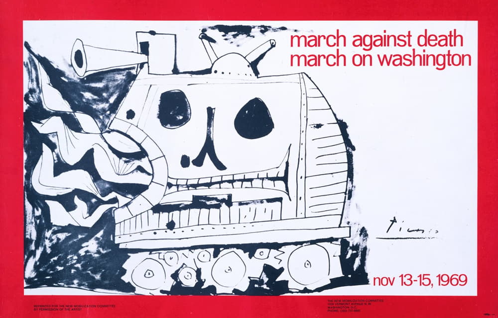 Pablo Picasso - March against death, march on Washington, Nov. 13-15, 1969