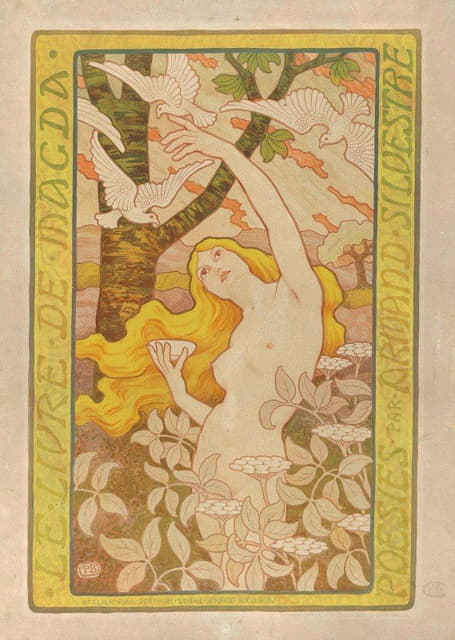 Paul Berthon - Poster for Le livre de Magda by Armand Silvestre