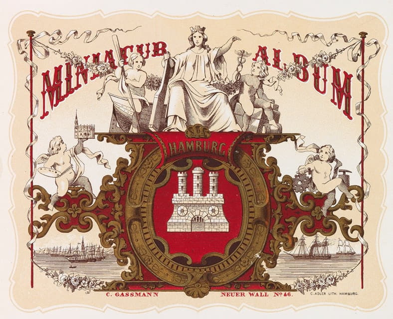 Wilhelm Heuer - Miniatur-Album von Hamburg