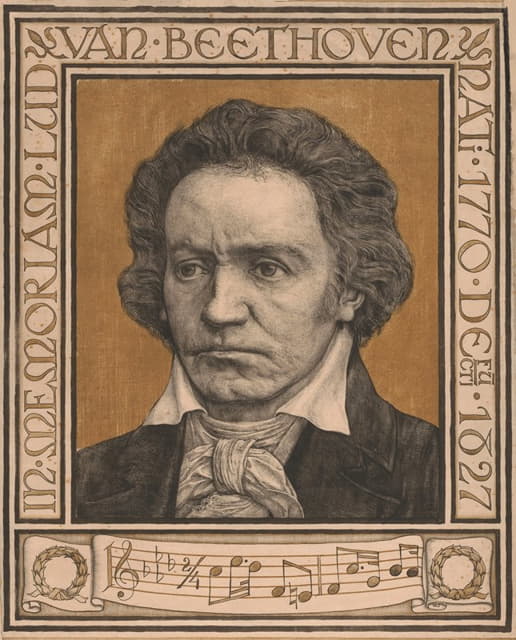 Antoon Derkinderen - Portret van Ludwig van Beethoven