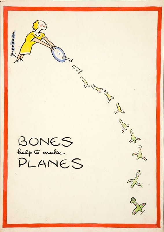 Fougasse   - Bones help to make planes