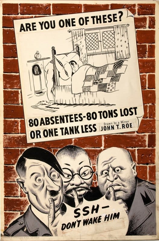 John T Roe - Are you one of these. 80 Absentees – 80 tons lost or one tank less