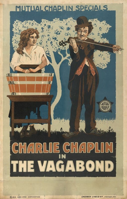Greenwich Litho. Co. - Charlie Chaplin in The Vagabond