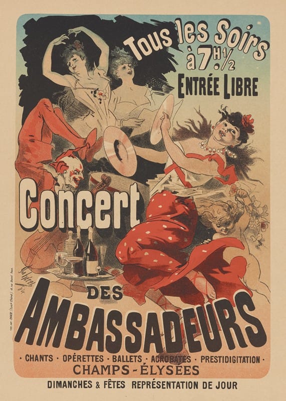 Jules Chéret - Concert des Ambassadeurs