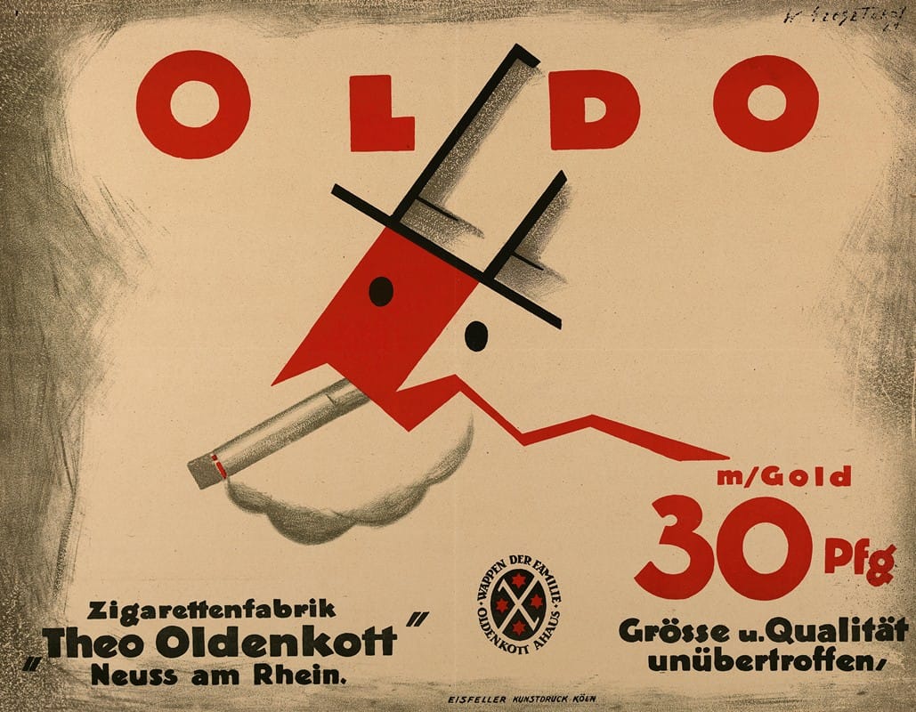 Anonymous - Oldo. Zigarettenfabrik ‘Theo Oldenkott’ Neuss am Rhein