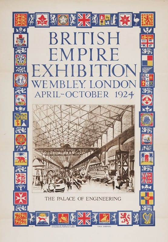 Ernest Coffin - British Empire Exhibition, Wembley, London, April-October 1924; Palace of engineering