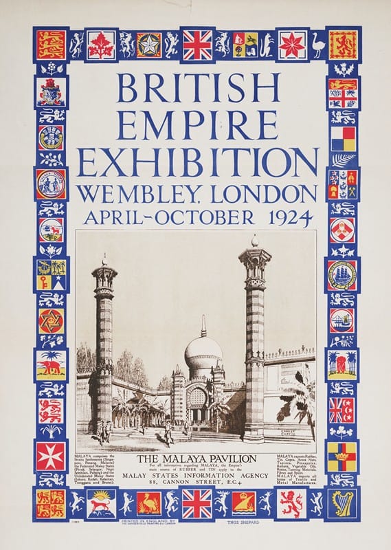 Ernest Coffin - British Empire Exhibition, Wembley, London, April-October 1924; The Malaya pavilion