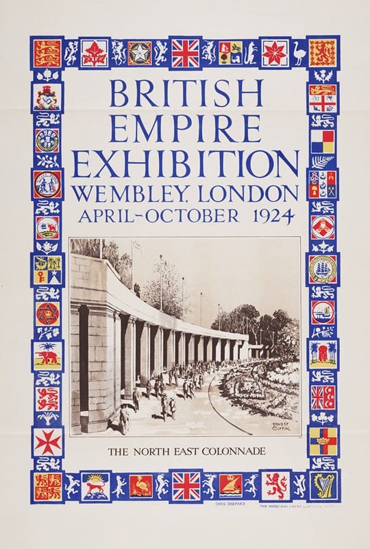 Ernest Coffin - British Empire Exhibition, Wembley, London, April-October 1924; The North East Colonnade