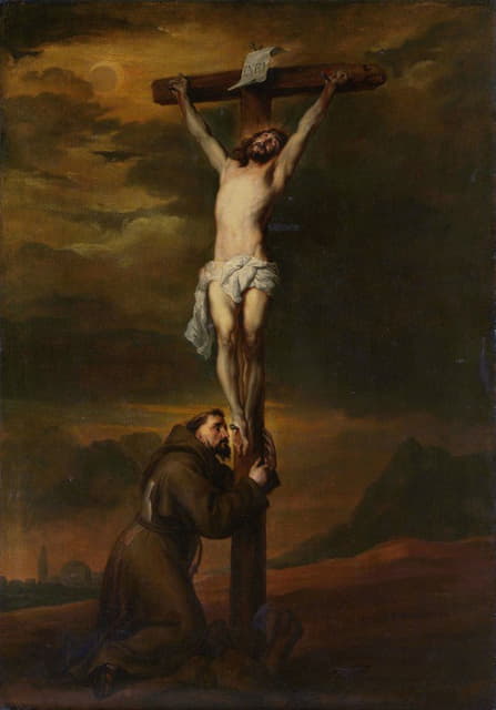 十字架脚下的圣弗朗西斯