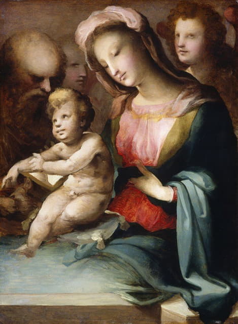 Domenico Beccafumi - The Holy Family with Angels