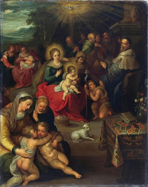 Frans Francken the Younger - Allegory of the Christ Child as the Lamb of God