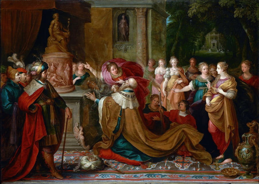 Frans Francken the Younger - The Idolatry of Solomon