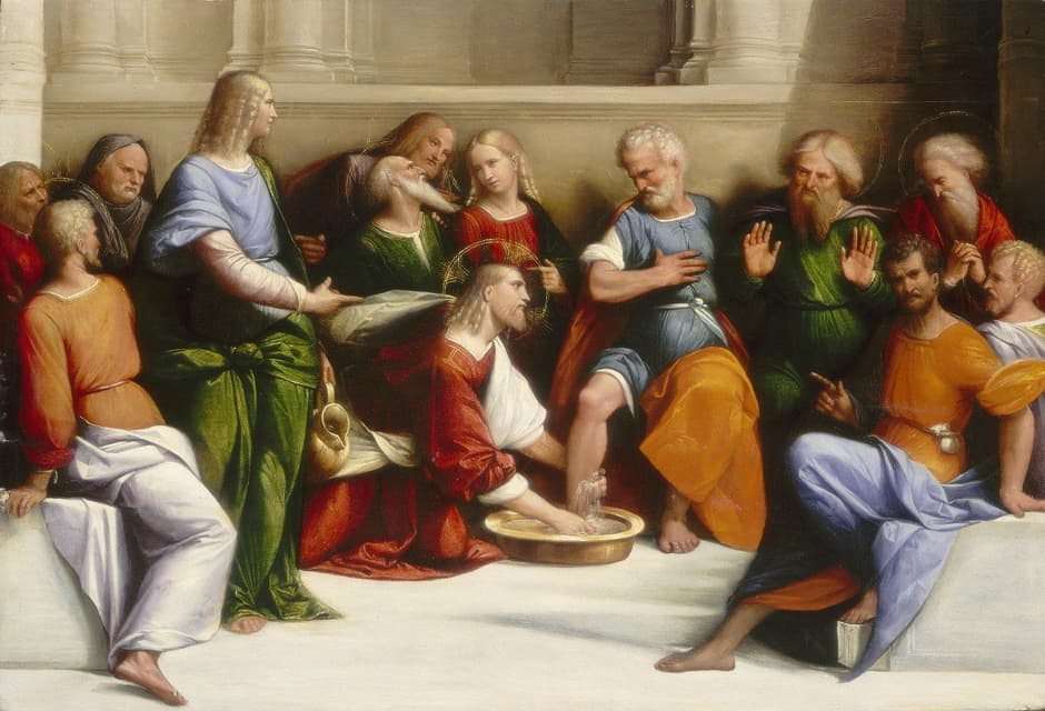 Benvenuto Tisi - Christ Washing the Disciples’ Feet