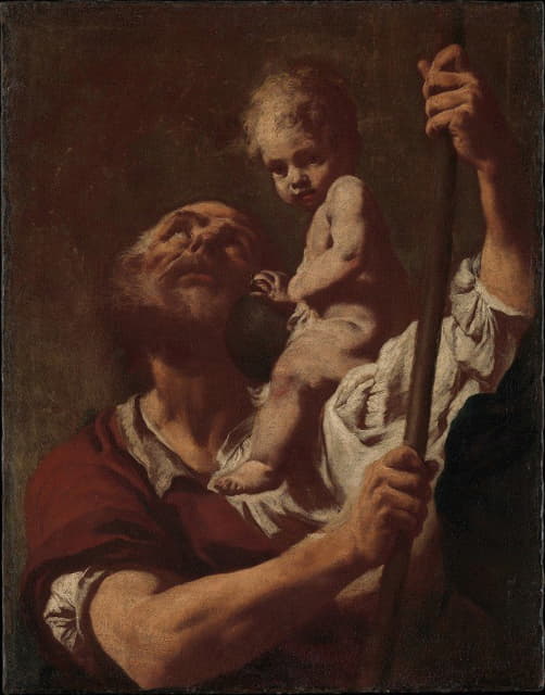 Giovanni Battista Piazzetta - Saint Christopher Carrying the Infant Christ