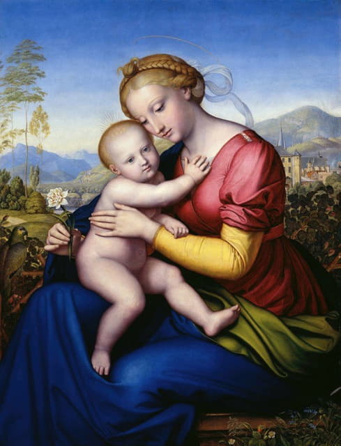 Jakob Götzenberger - Madonna and Child with Parrot