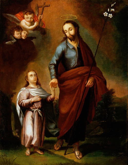 José Campeche y Jordán - San Jose y el Cristo nino