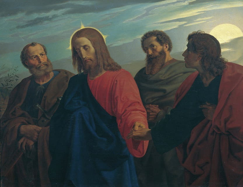 Joseph von Führich - Christ’s Farewell to His Disciples (Going to Gethsemane)