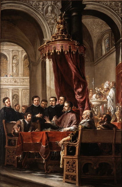 Juan de Valdés Leal - The Conversion and Baptism of St. Augustine by St. Ambrose