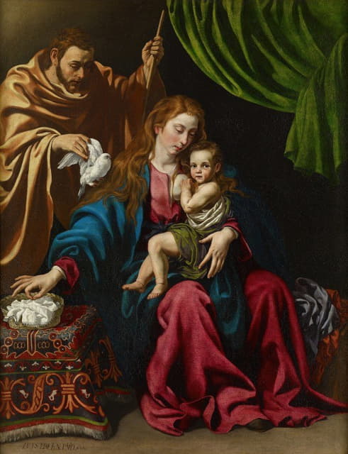 Luis Tristán - Holy Family
