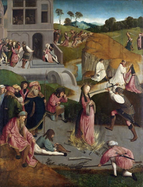 Master of the Figdor Deposition - The Martyrdom of Saint Lucy
