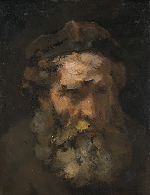 Rembrandt van Rijn - Head of Saint Matthew