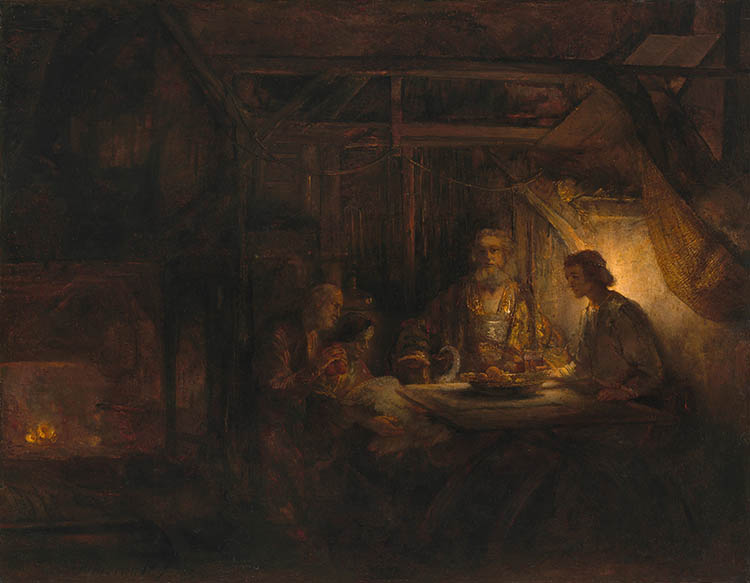 Rembrandt van Rijn - Philemon and Baucis