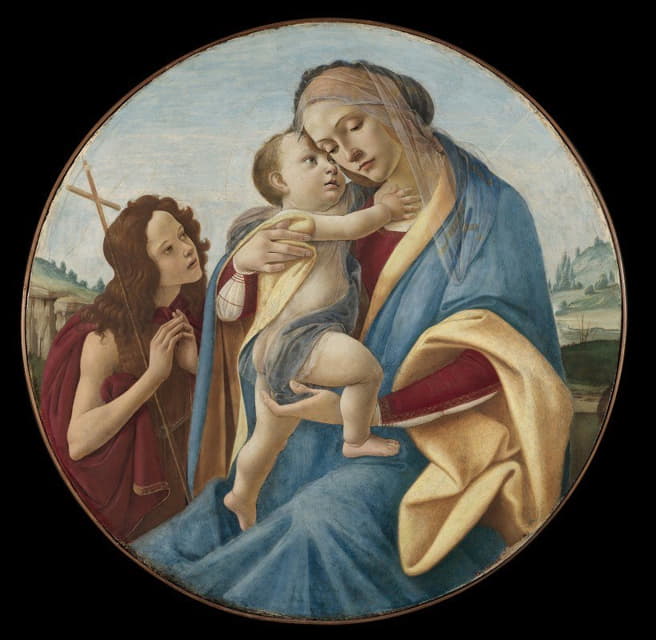 Sandro Botticelli - Virgin and Child with the Young Saint John the Baptist