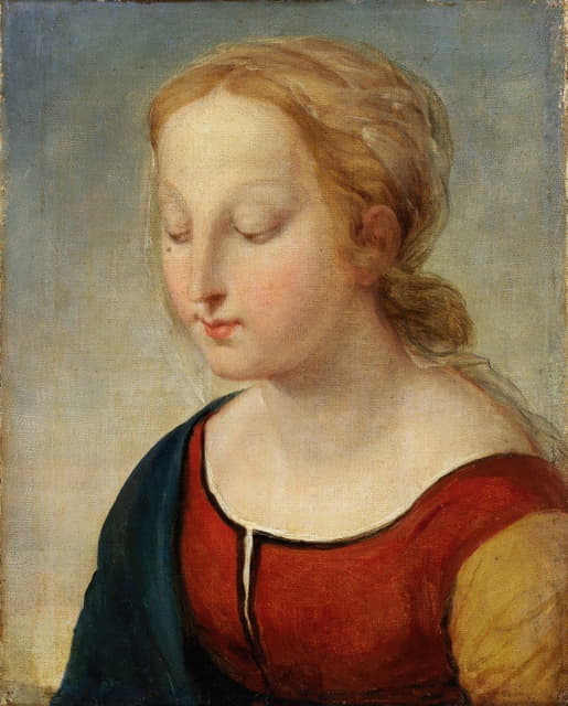 Anonymous - Head of the Madonna (from la Belle Jardiniere)