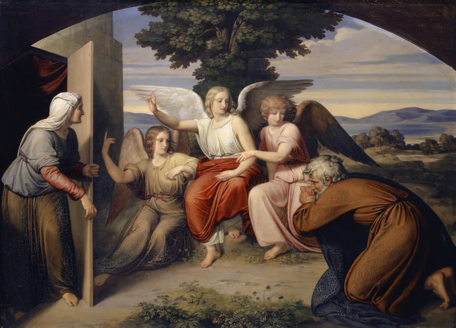 Bernhard Von Neher - The Angels With Abraham