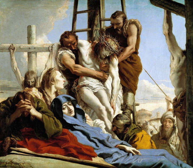 Giovanni Domenico Tiepolo - El Descendimiento