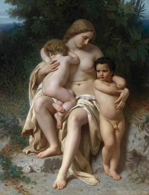 William-Adolphe Bouguereau - La Première Discorde (Cain And Abel)