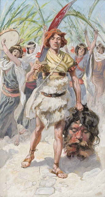 大卫将歌利亚的头颅带到耶路撒冷