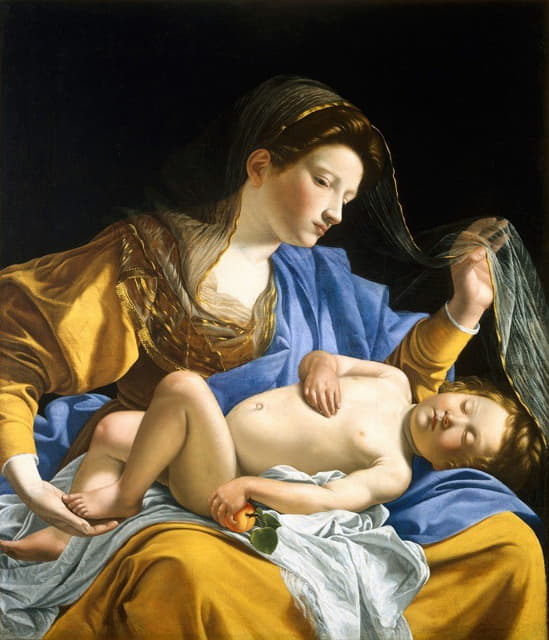 Orazio Gentileschi - The Virgin with the Sleeping Christ Child