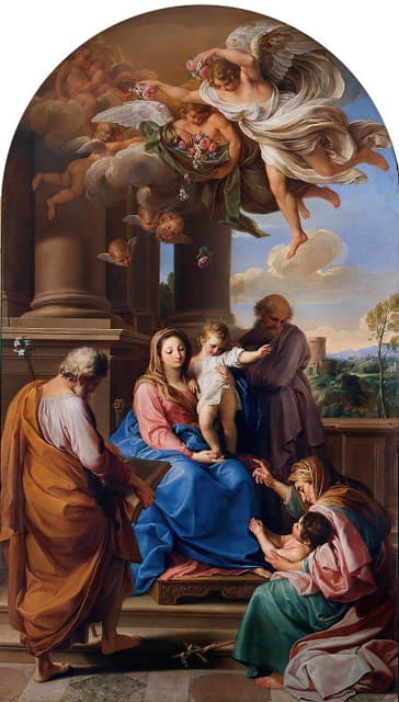 圣母玛利亚与圣约瑟、撒迦利亚、伊丽莎白和婴儿圣约翰