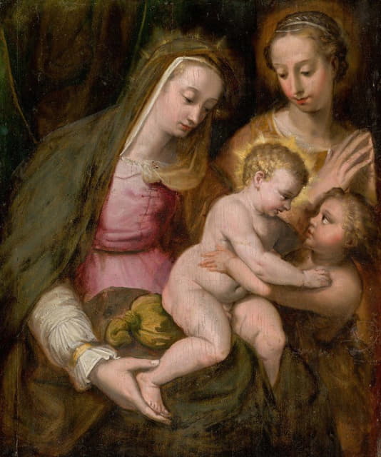Bolognese School - The Holy Family