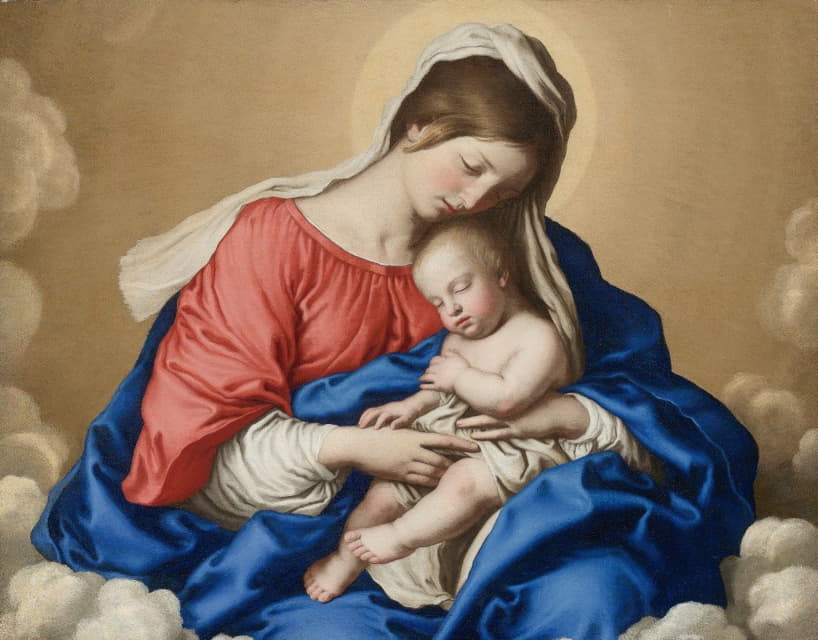 Giovanni Battista Salvi da Sassoferrato - Madonna And Child