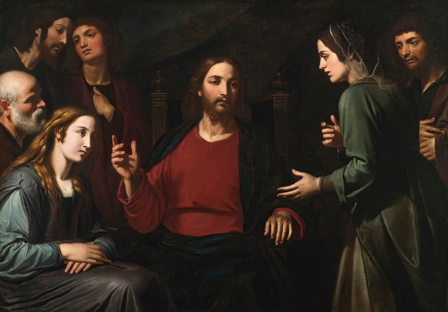 Giovanni Bernardino Azzolino - Christ In The House Of Mary And Martha