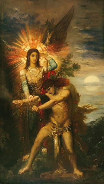 Gustave Moreau - Jacob And The Angel